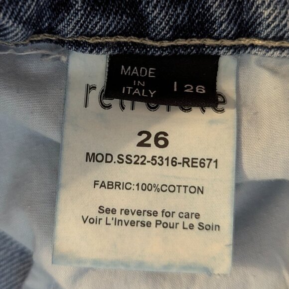 Retrofete Size 26 Distressed Medium Wash Jeans - Picture 2 of 14
